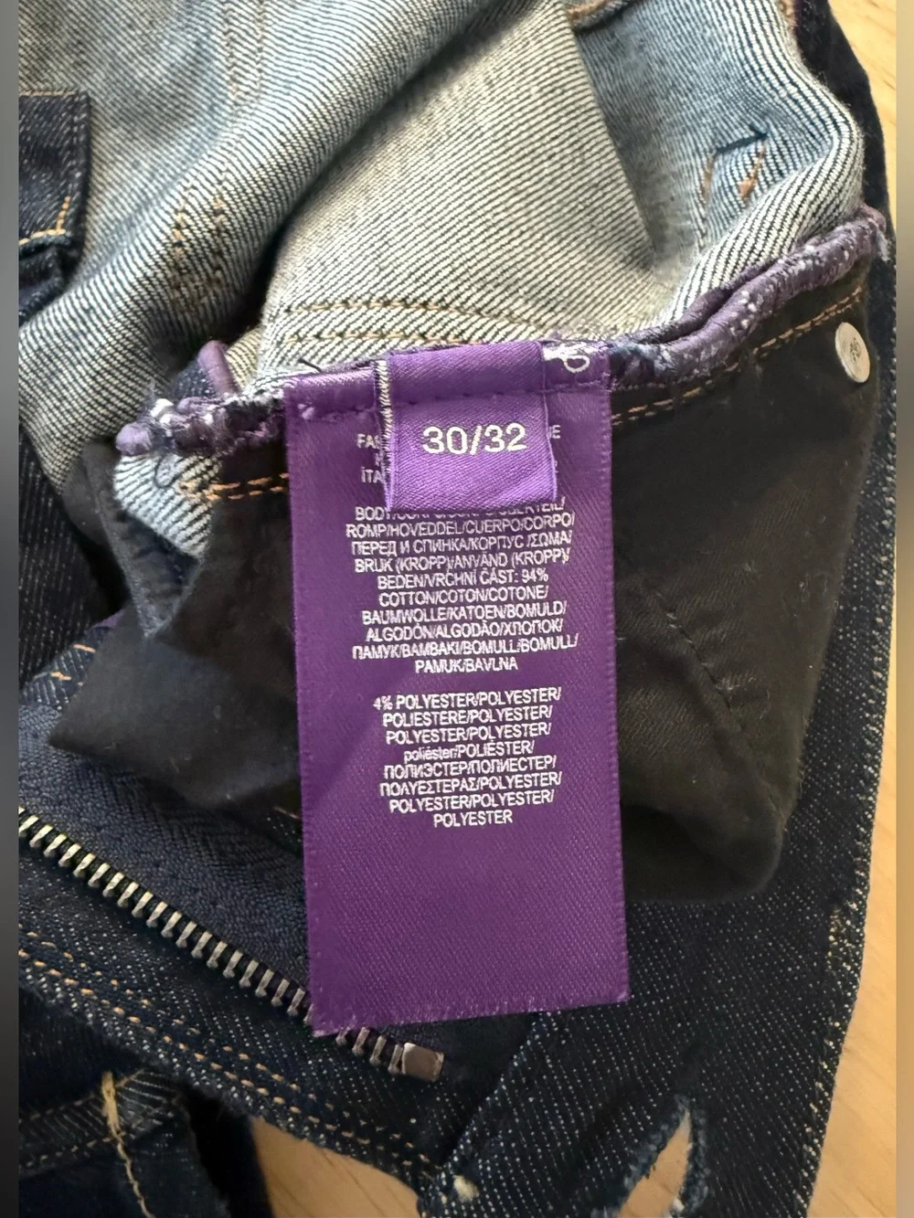Ralph Lauren Purple Label men’s skinny jeans dark wash size 30/32